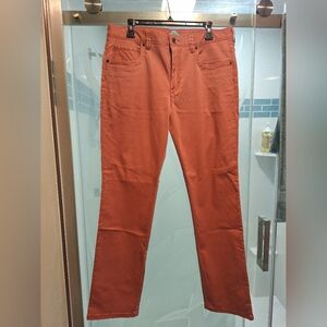 Rust Orange Slim Pants 34/32 Put More Like 32/34 New I Believe Mislabeled